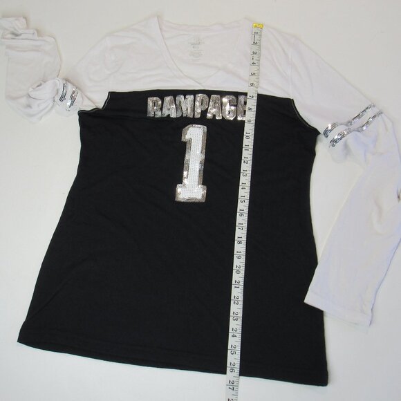 Colosseum Own The Stands Women's San Antonio Rampage Long Sleeve Shirt Size XL - Picture 8 of 8